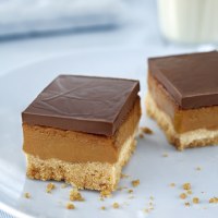 Yummy Dark Caramel Sticky Slice